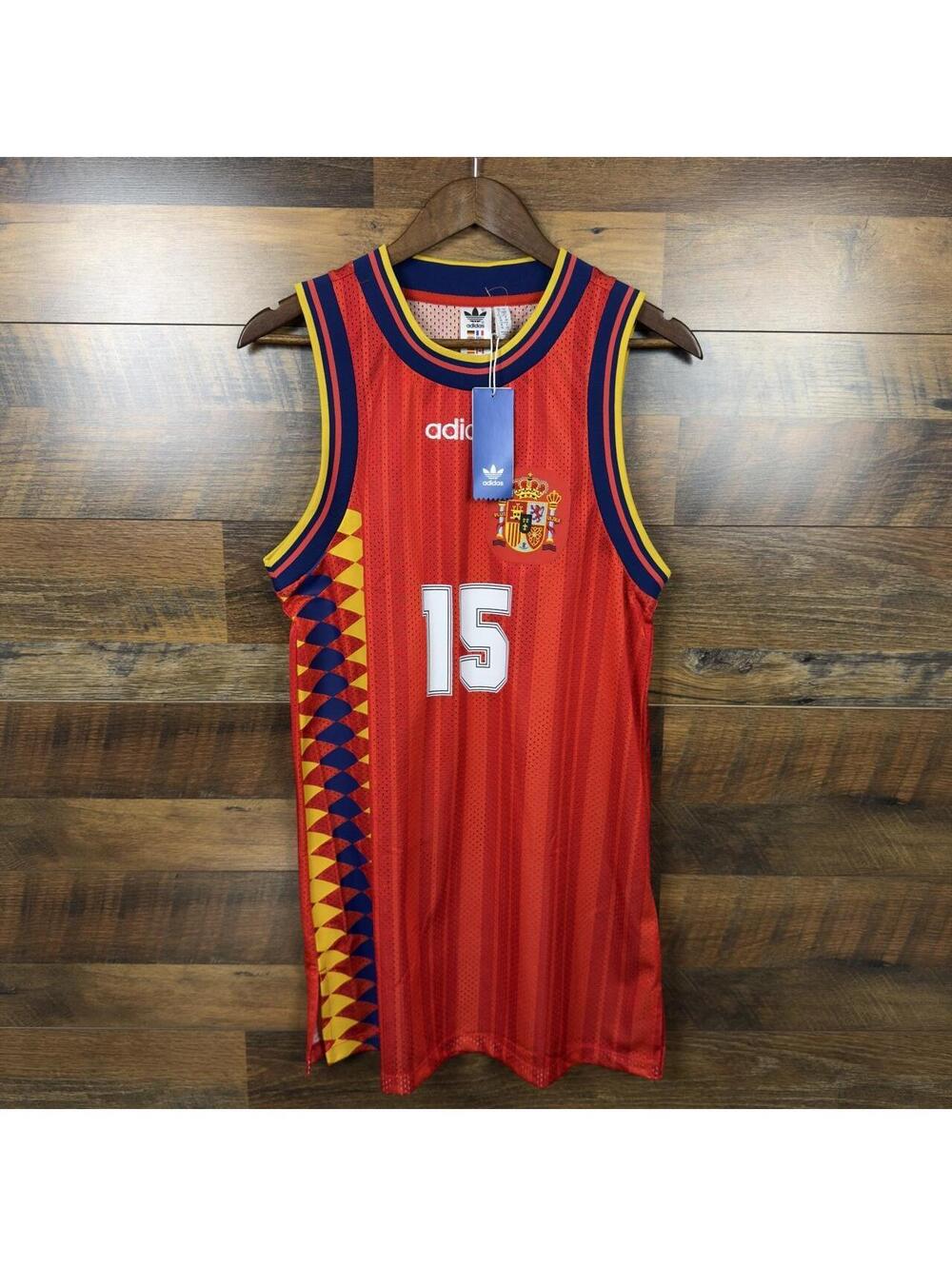 Adidas Spain National Team Basketball Jersey NWT Red Small